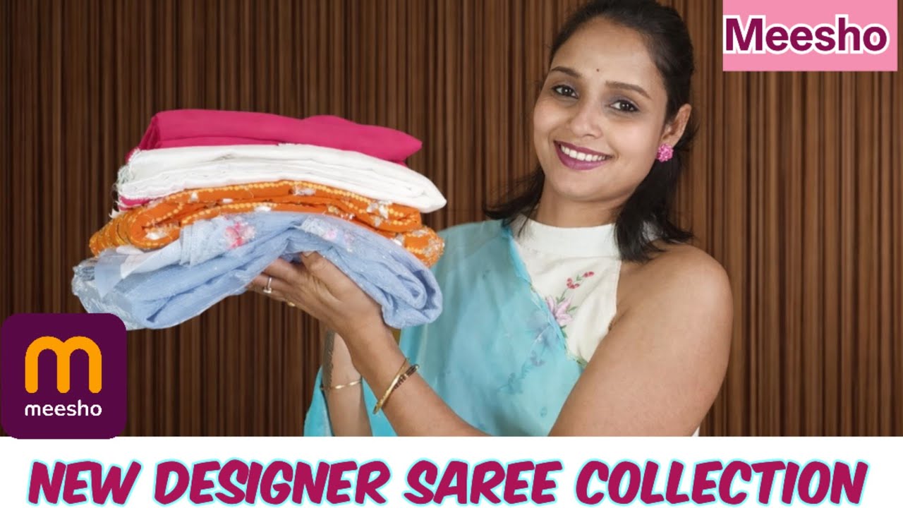 Meesho Huge Designer Saree Haul 😍 Handwork Wedding & Partywear Sarees Starting ₹670 Upto 80% Off