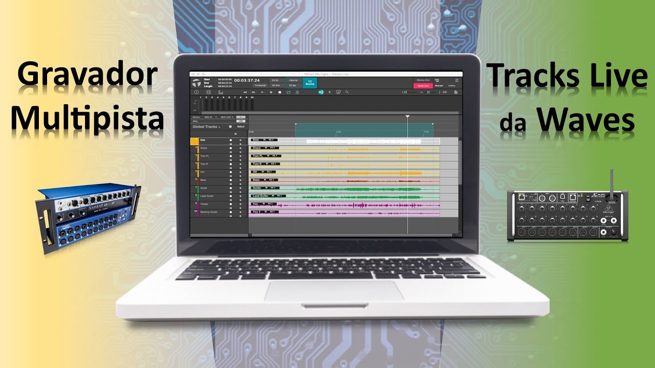 Gravador Multipista Tracks Live da Waves