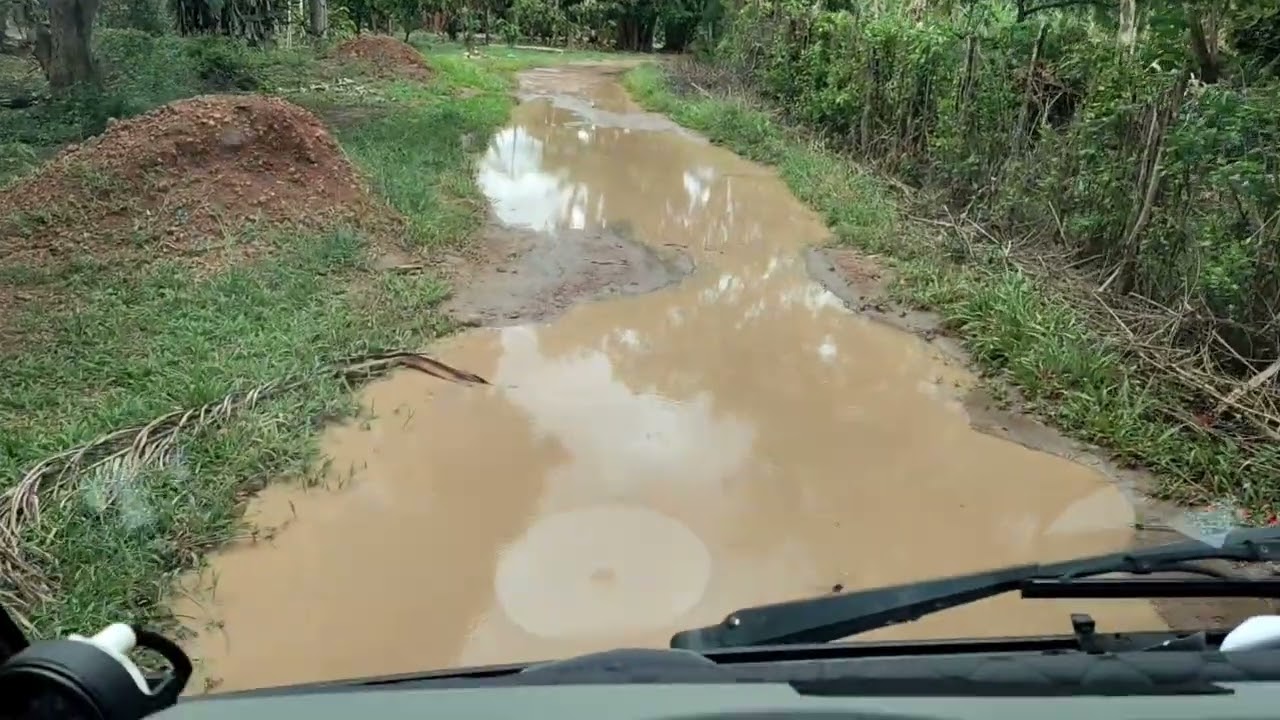 CAMINHÃO ATOLOU NA ROÇA,  FAZENDO O DESCARREGAMENTO DO ADUBO !!