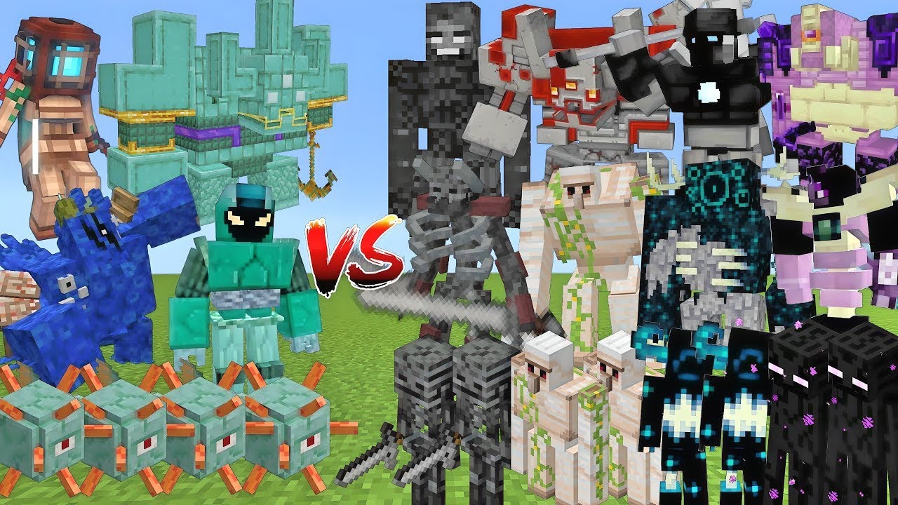 GUARDIAN ALLIANCE Vs 4 STRONGEST ALLIANCE MOB BATTLE IN MINECRAFT