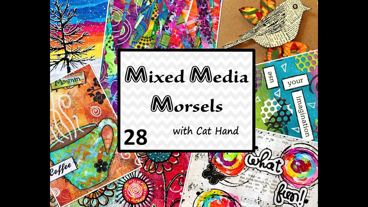 Mixed Media Morsels Appetizer 28 - Scribble-Scrabble Background