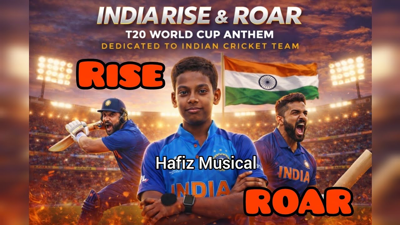 India Rise & Roar Men’s T20 World Cup 2026 song Music Video #t20worldcup2026 #t20worldcup #cricket