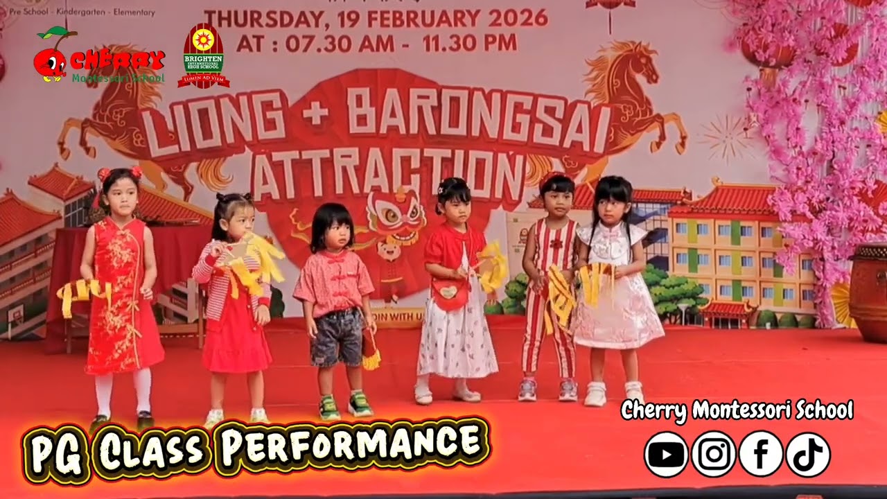 TK Cherry Montessori School - PG Class Performance on CNY Celebration, 19 Feb 2026.#kotabekasi 