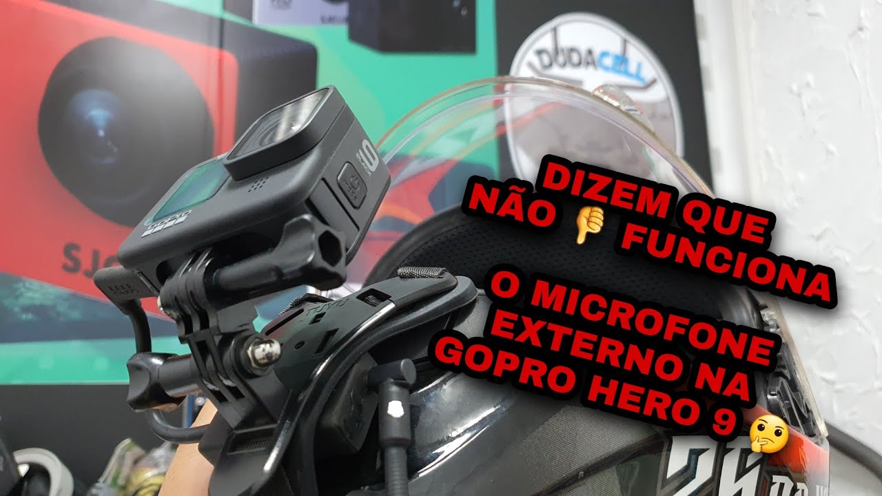 GOPRO HERO 9 BLACK Com Microfone EXTERNO ?  TESTEI Com Microfone DUDACELL E Olha SÓ 🤔