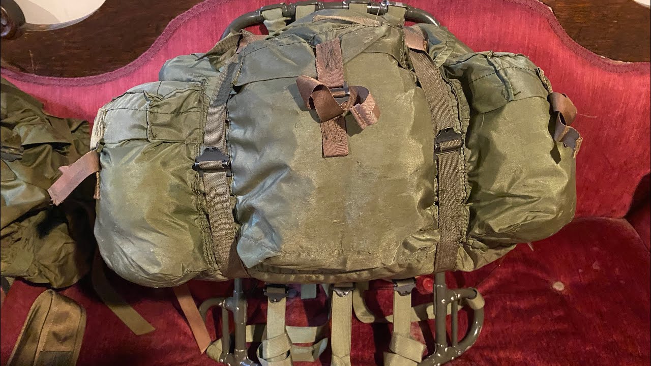 Vietnam War Lightweight Rucksack Basics, How To Mount It In BOTH HIGH & LOW Positions! Overview!
