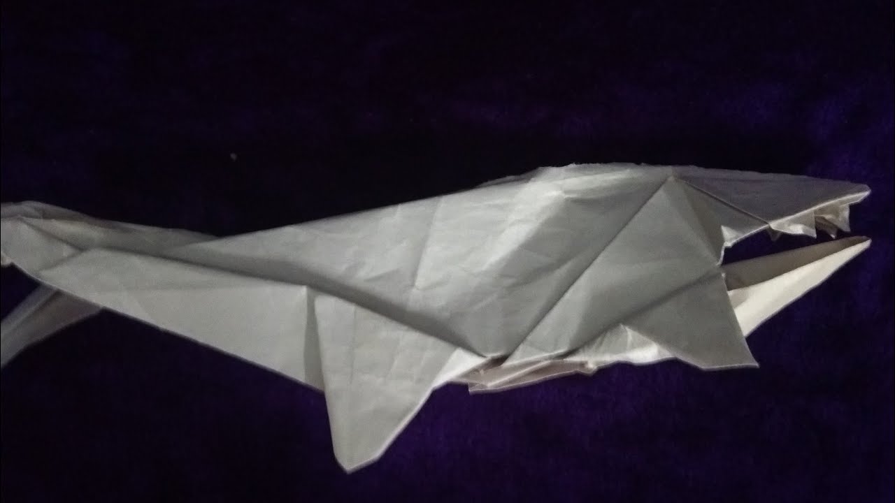 Origami Mosasaurus (Time Lapse)