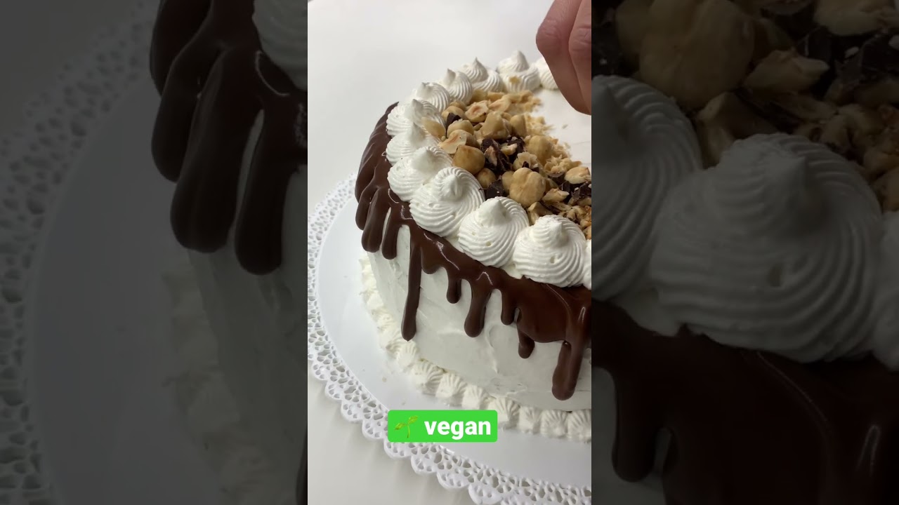 Torta di compleanno vegan senza latte e senza uova