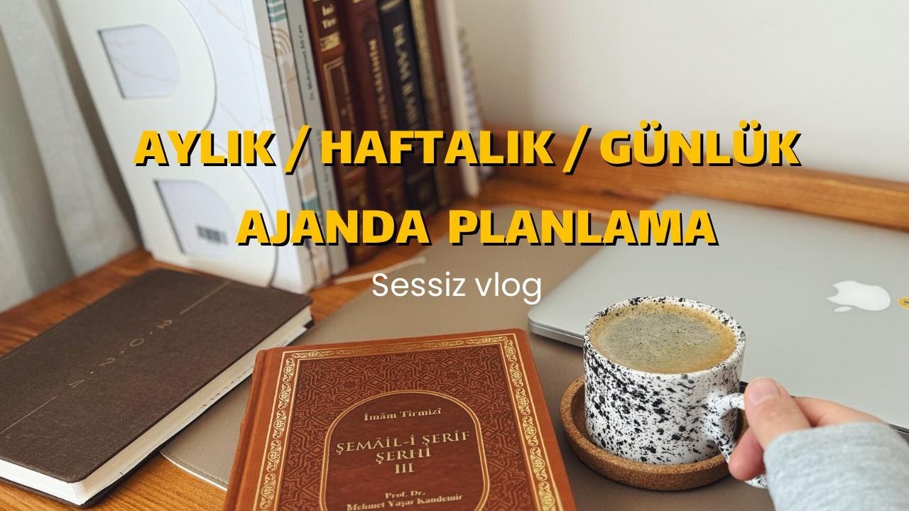 Aylık / Haftalık / Günlük Ajanda Planmala // Ciltli Kitap Nasıl Okunur? // sessiz blog
