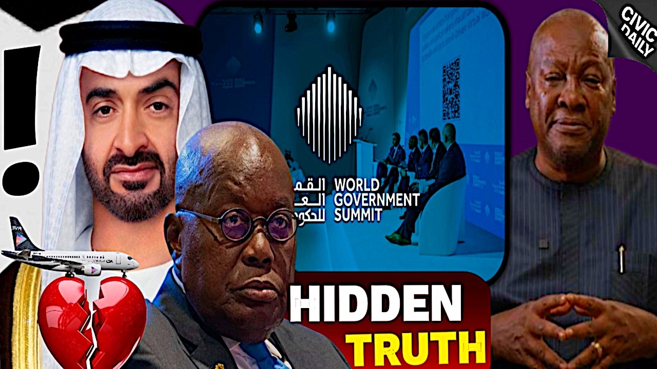 They Didn't Expect The UAE President To Fly President Mahama To The Government Summit THIS Way!