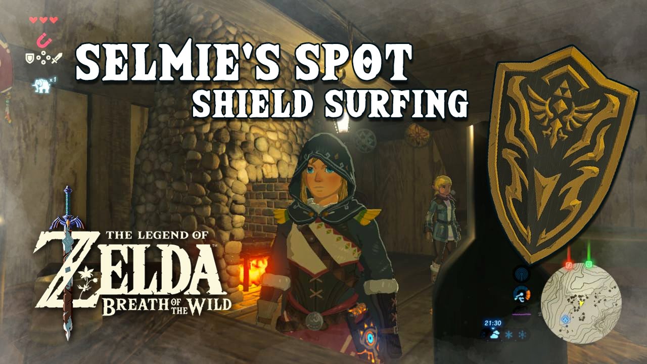 Selmie's Spot - Shield Surfing - Obtendo / Getting Royal Shield - Zelda BotW