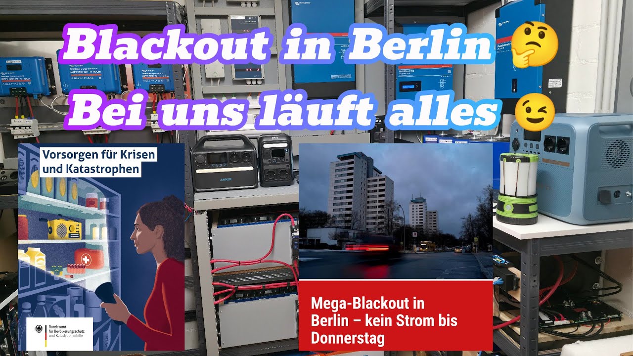 #Stromausfall #Blackout in #Berlin 🧐 Bei uns l&auml;uft alles 😎 Krisenvorsorge statt Panikmache / BBK 😉