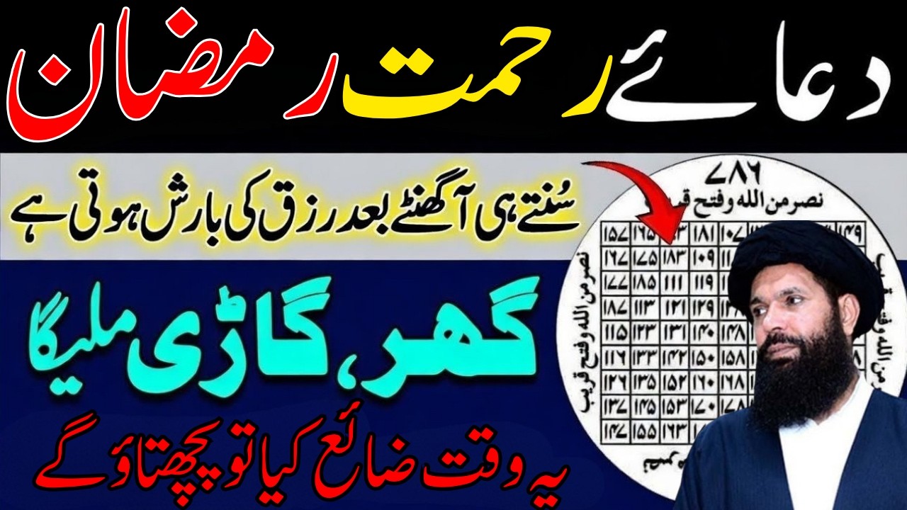 Dua-e-Rahmat Ramadan | Powerful Mercy Prayer for Peace, Rizq & Forgiveness