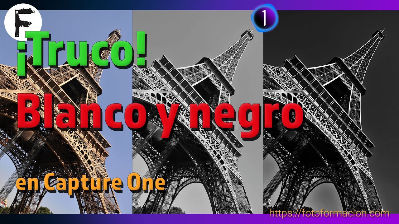 Truco de Blanco y negro, en Capture One