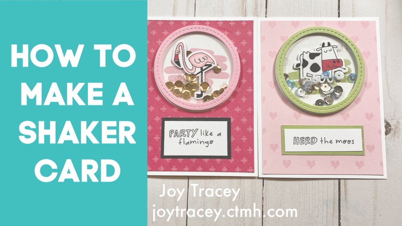 How to Make a Shaker Card! Wild and Punny Shaker Cards