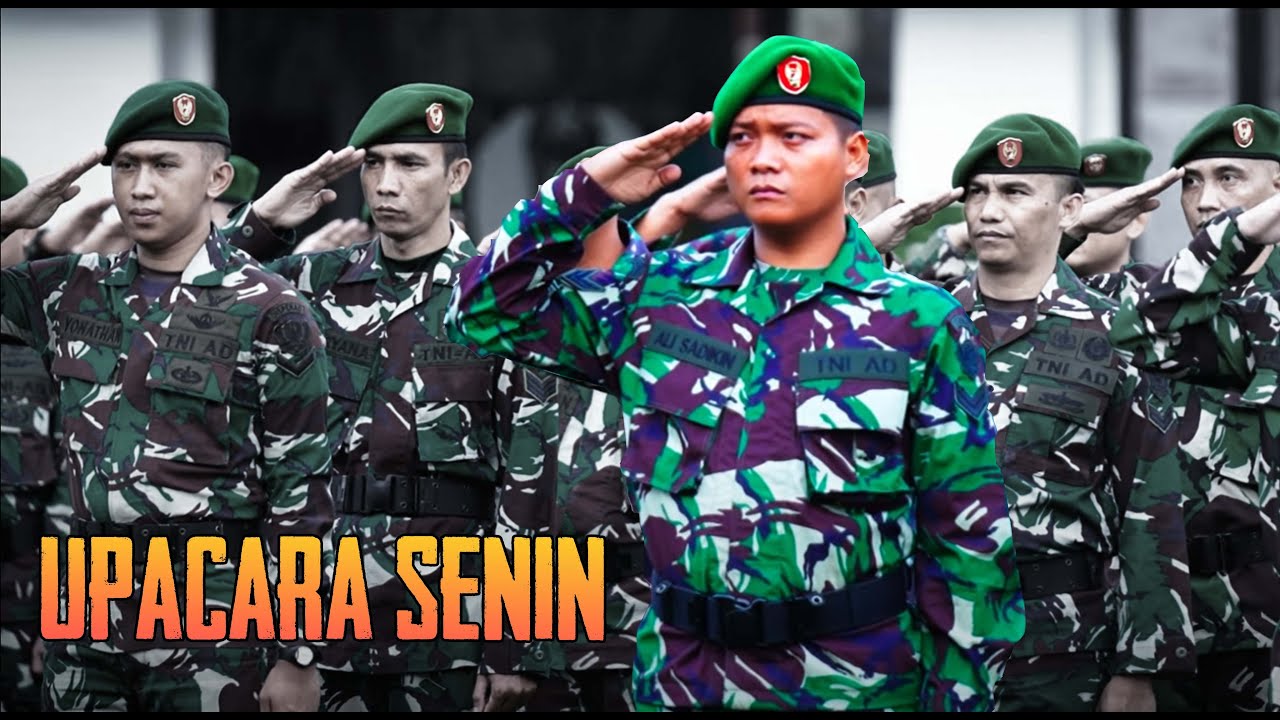 UPACARA RUTIN TNI AD DI HARI SENIN