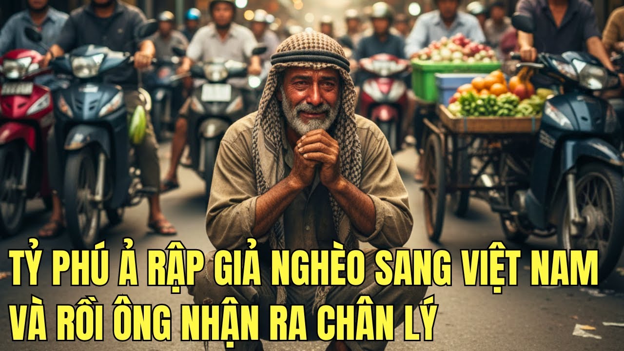 Tỉ Phú Ả Rập Giả Nghèo Sang Việt Nam Ăn Xin - Xảy Ra Điều Ông Không Ngờ Tới