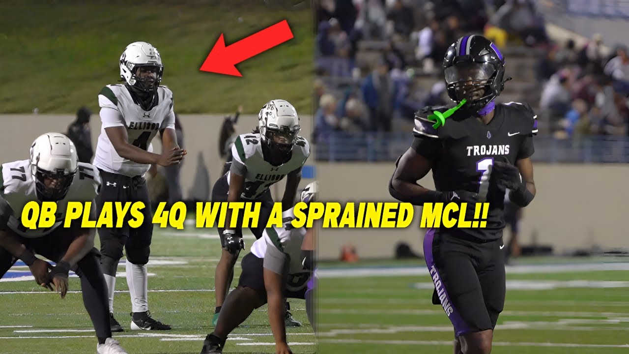 QB PLAYS WHOLE 4Q WITH SPRAINED MCL Waco University vs Killeen Ellison