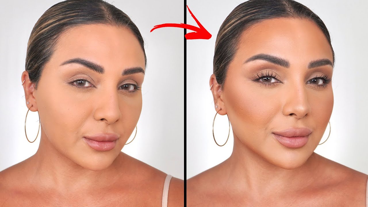 HOW TO CONTOUR YOUR FACE FOR BEGINNERS WITH POWDER | NINA UBHI