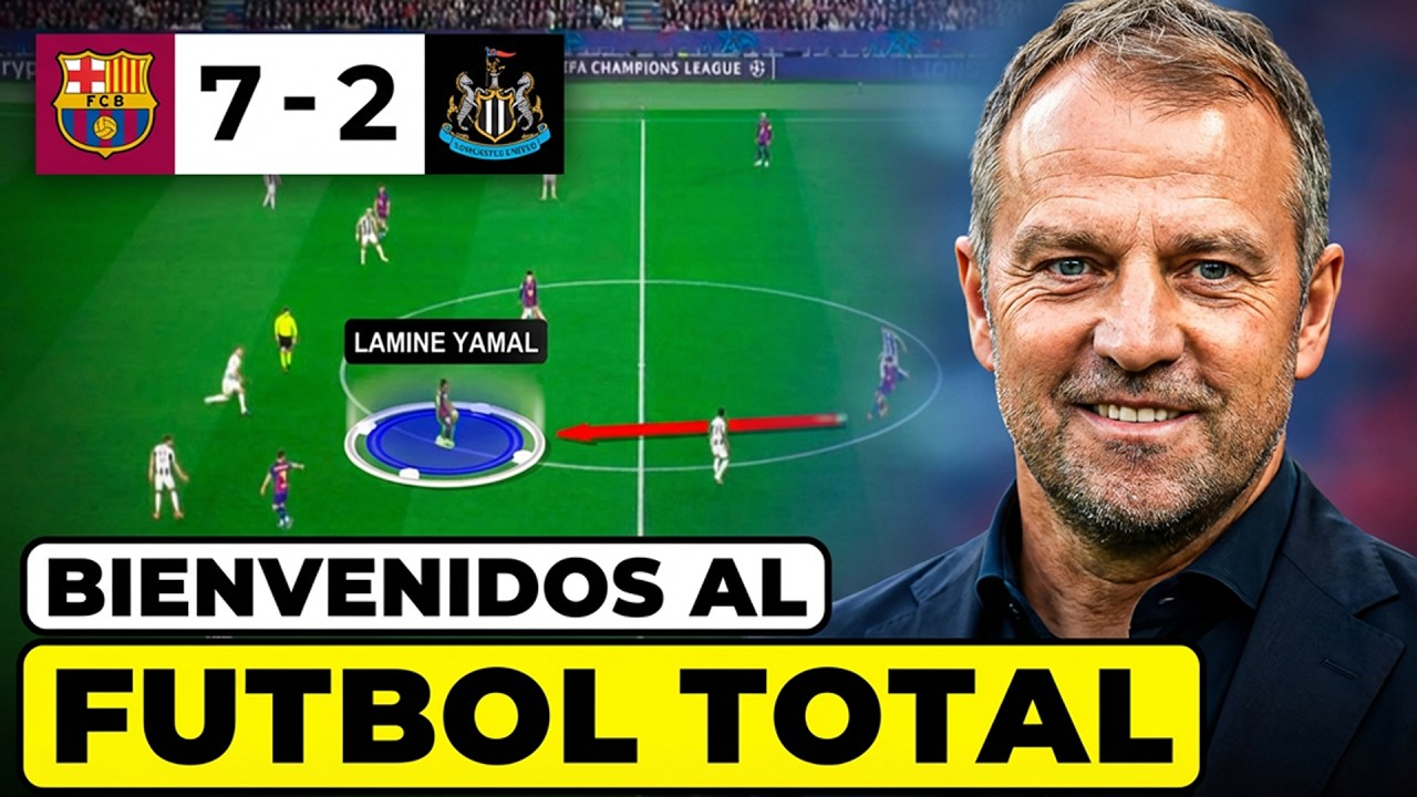 Así el Barça usó FUTBOL TOTAL para DESTROZAR al Newcastle