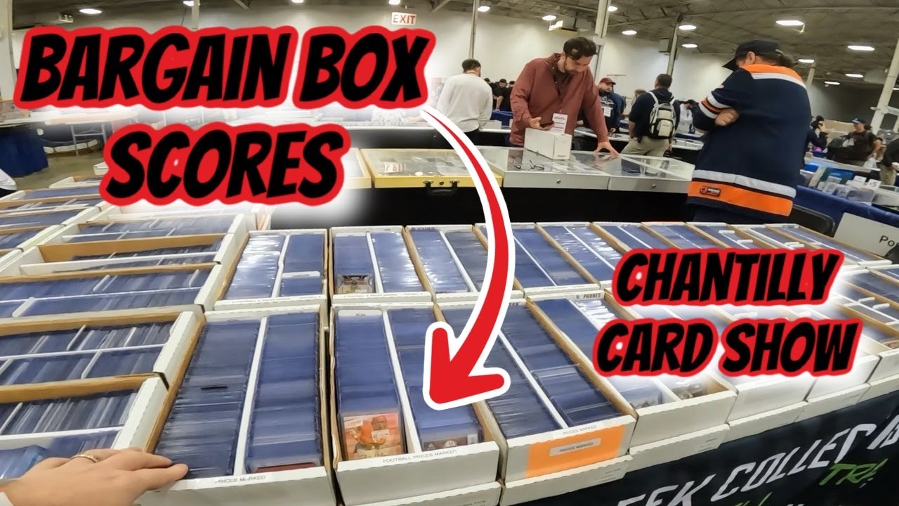 Chantilly Sports Card Show BARGAIN BOX Shopping