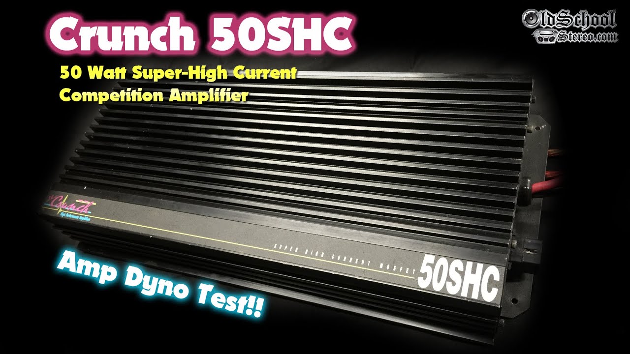 Crunch 50SHC Amp Dyno Test 50W Cheater Amp Old School