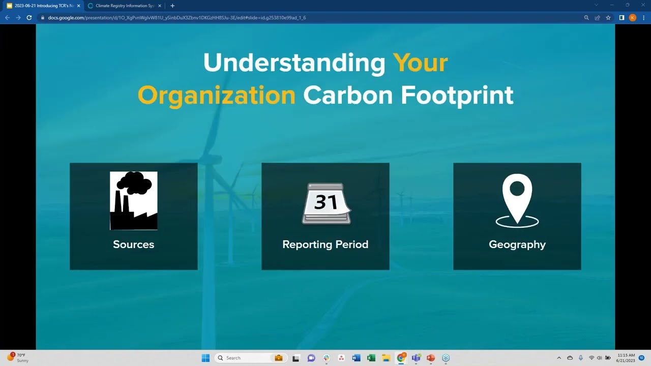 Webinar: Reporting your GHG Emissions