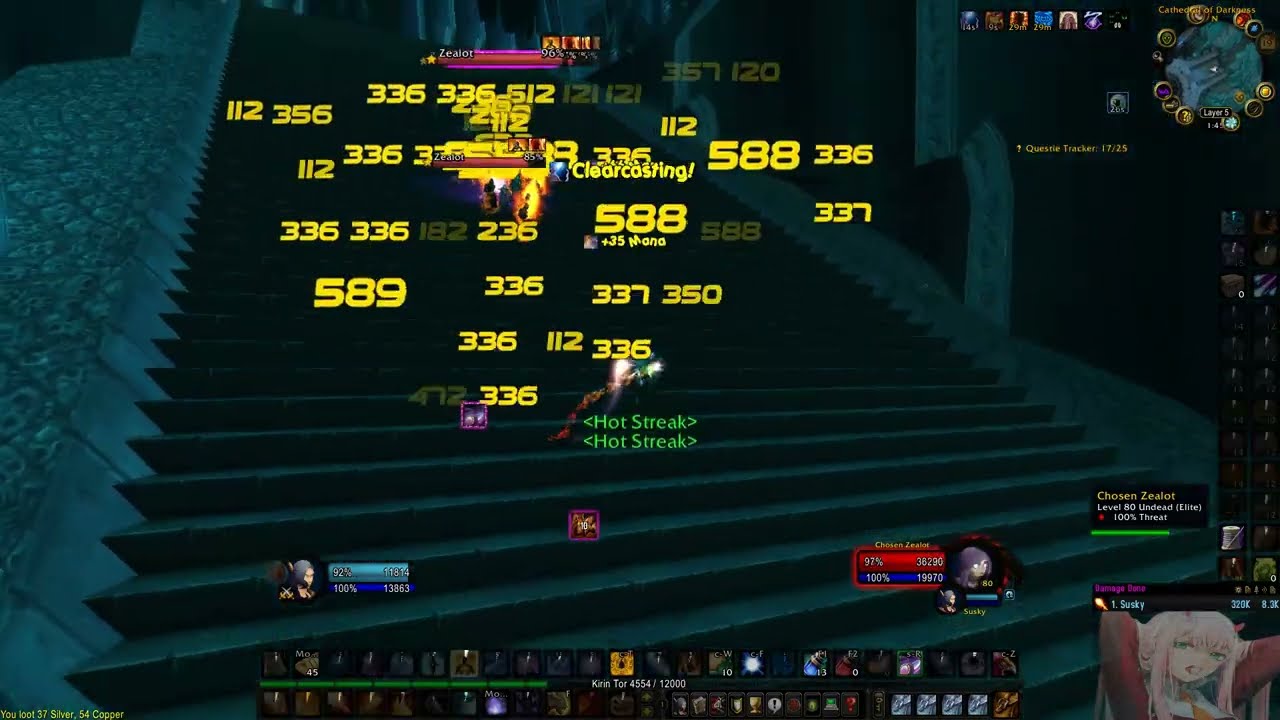 WotLK Classic MAGE ONLY INSTA RESPAWN giga pull edition Frostweave/boe/Gold Farm