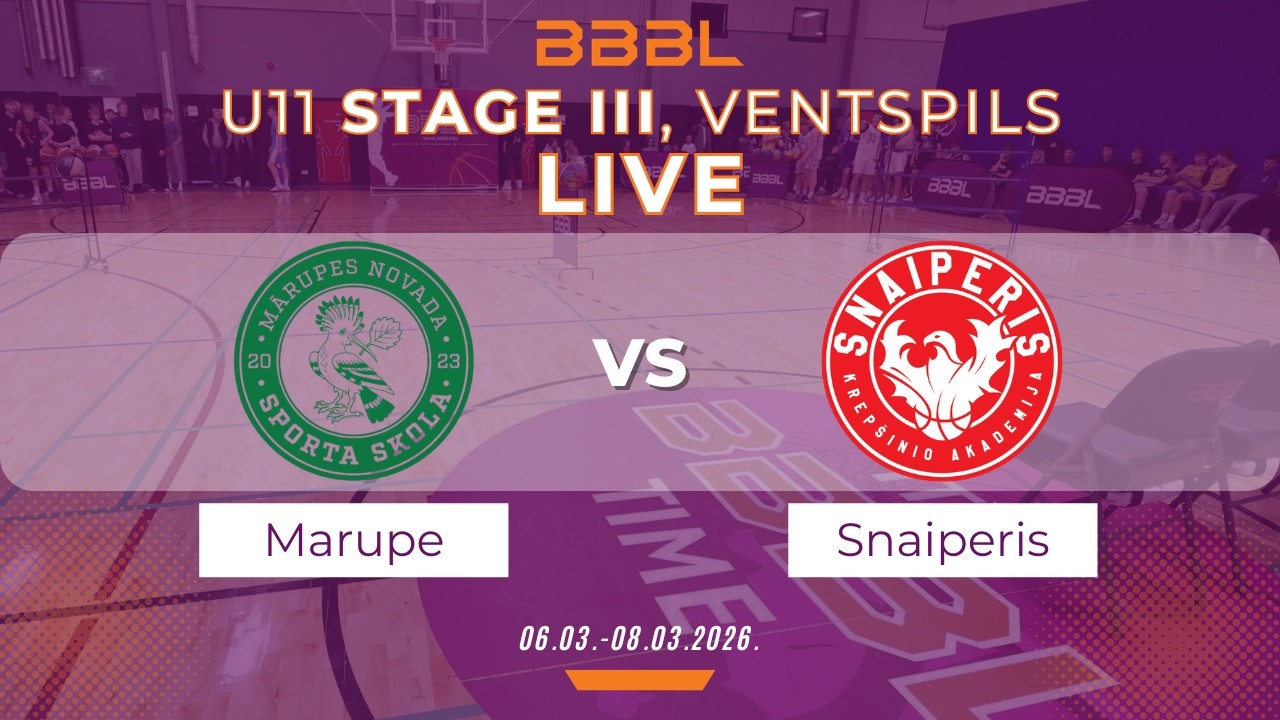 Mārupes NSS White 2015 vs KA Snaiperis 2015 | BBBL U11 | Stage III