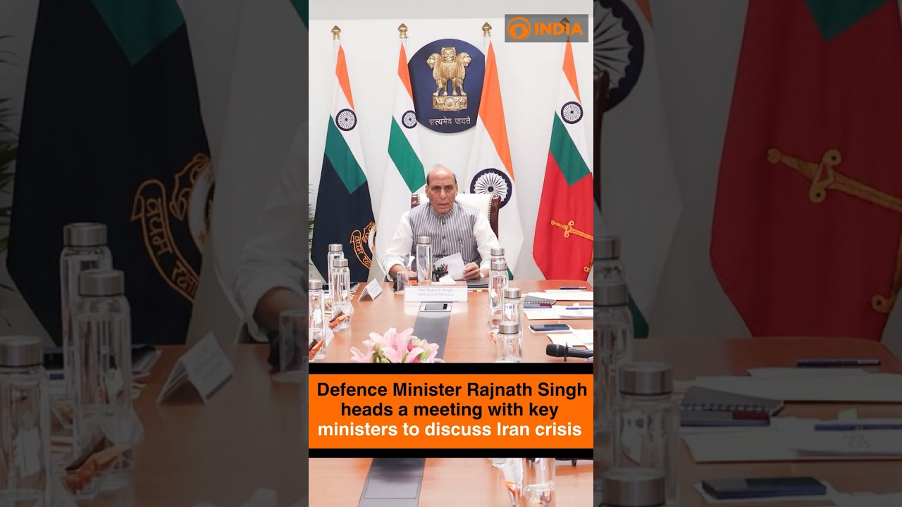 Defence Minister Rajnath Singh helds a meeting with key ministers to discuss Iran crisis