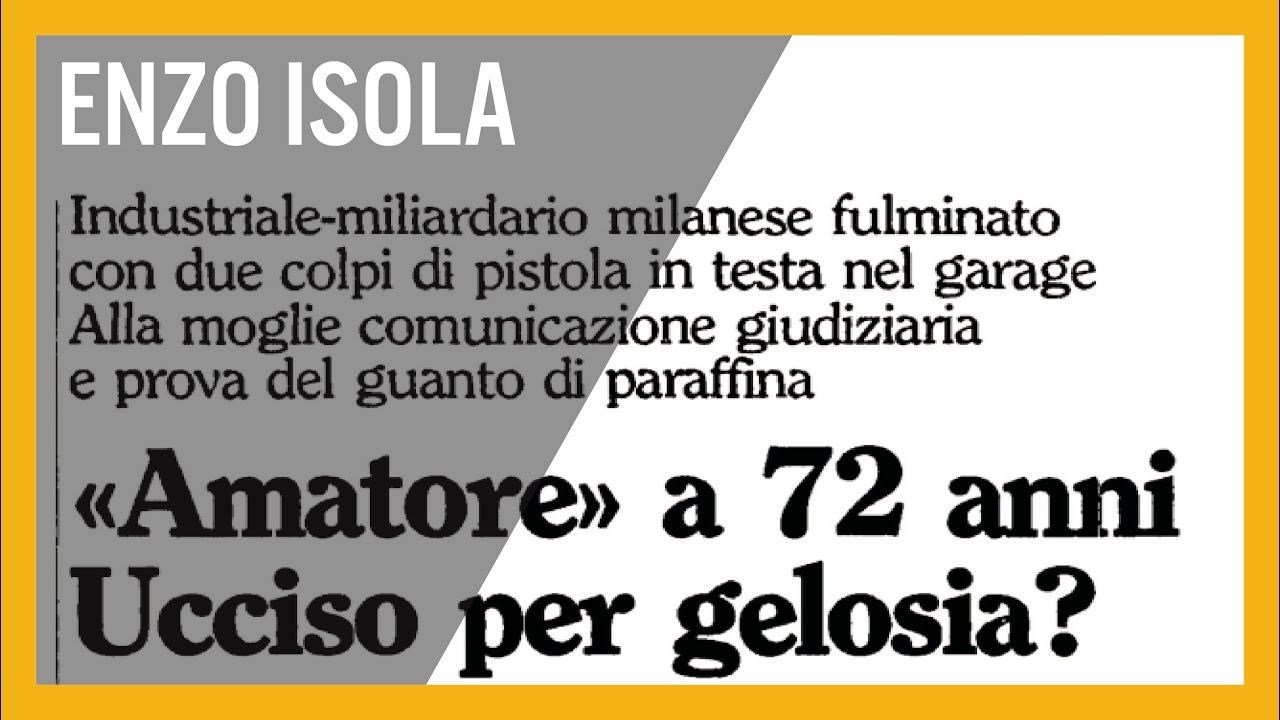 Enzo Isola. Una fredda sera d'inverno, a Milano.