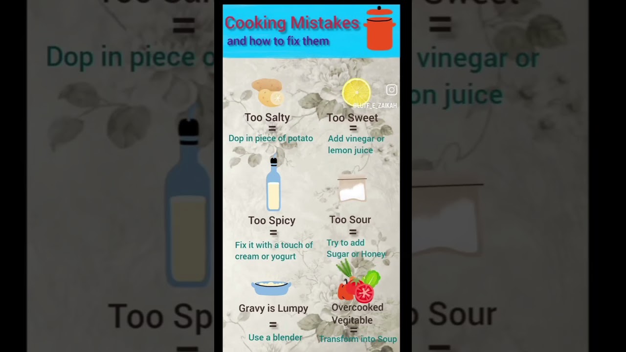 Oops in the kitchen 😰 No worries!😎#kitchentips #litfezaikah#kitchenmistakes