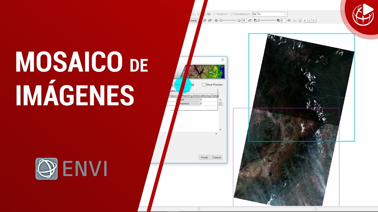 Mosaico de imágenes Landsat 8 con ENVI 2020