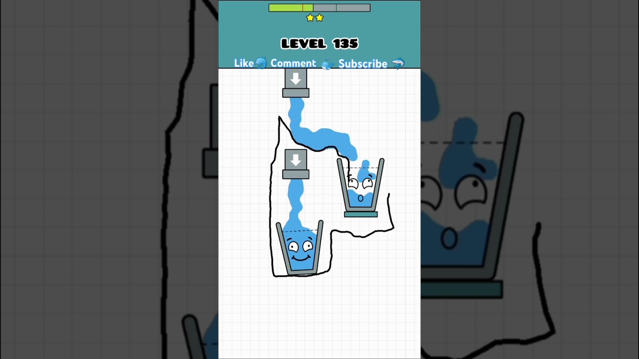 Draw Happy Glass  LEVEL 135 - 137