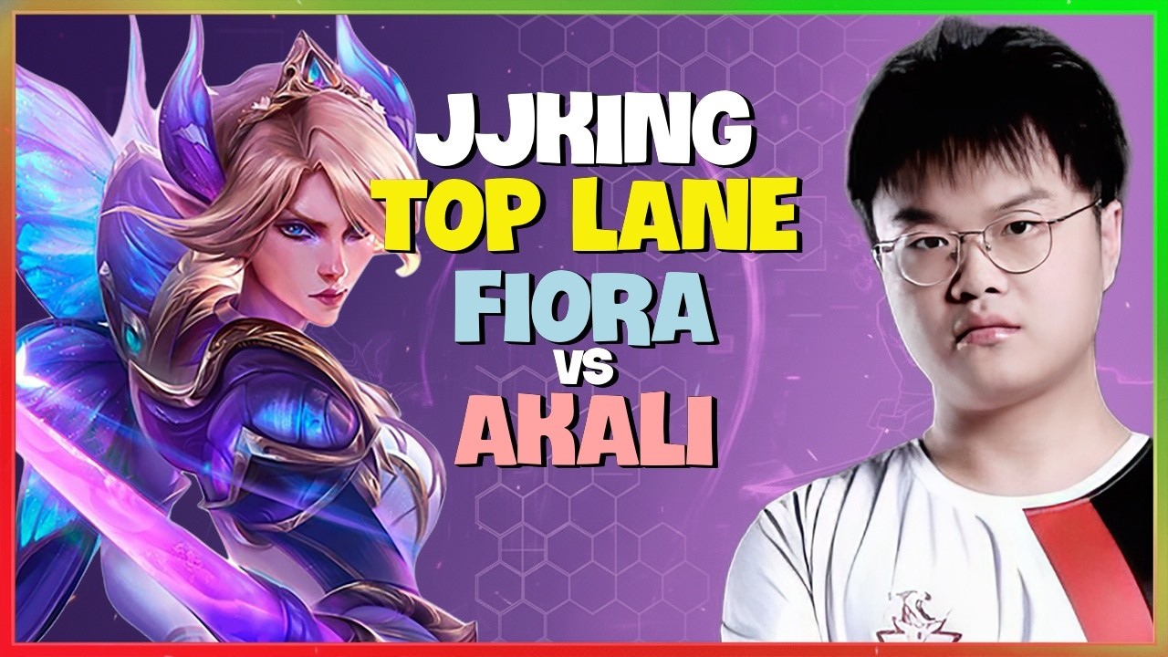 Rank 1 Fiora : JJking Shows CLEAN Mechanics Against Akali at Challenger Match