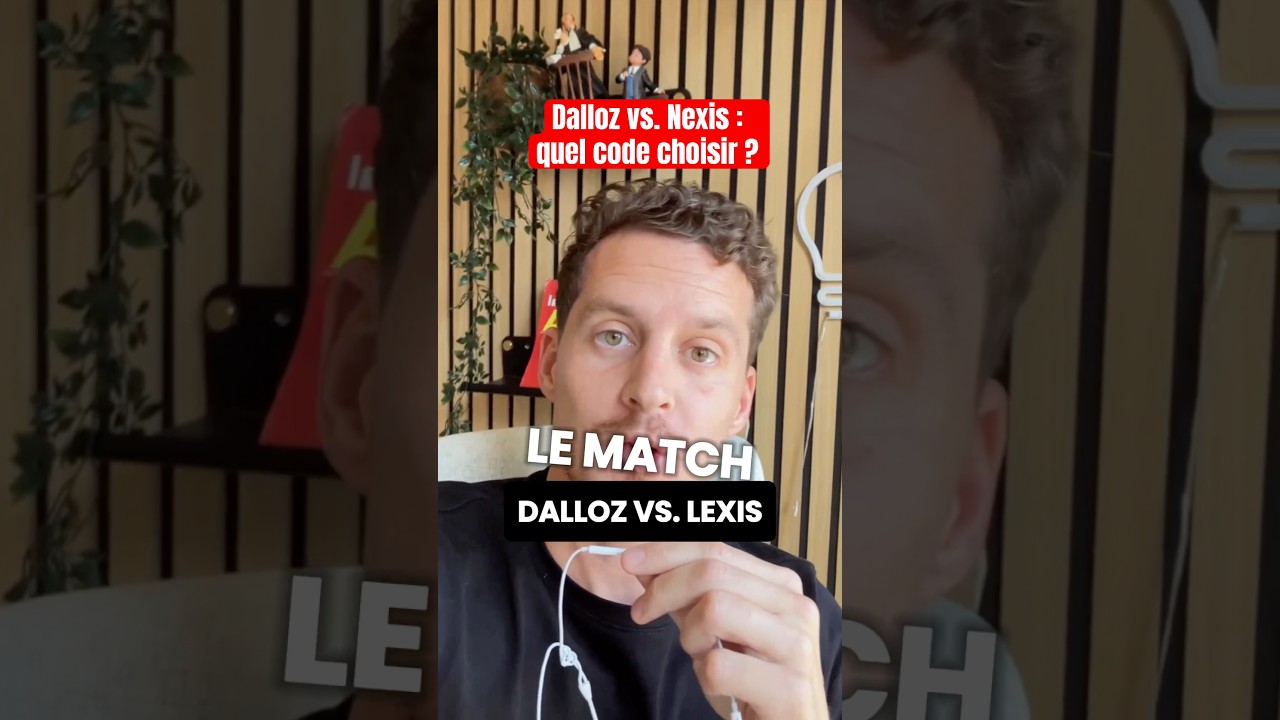 Code civil : Dalloz ou Lexis ? Bleu ou rouge ? Je te donne mon avis ! #lawschool #lawstudent