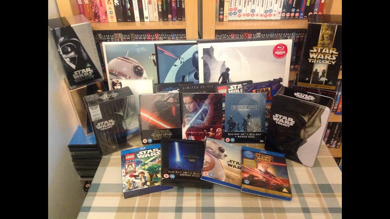 My Star Wars Movie & TV collection Updated May 4th 2018. Blu Ray, DVD, VHS, VCD & Laserdisc's