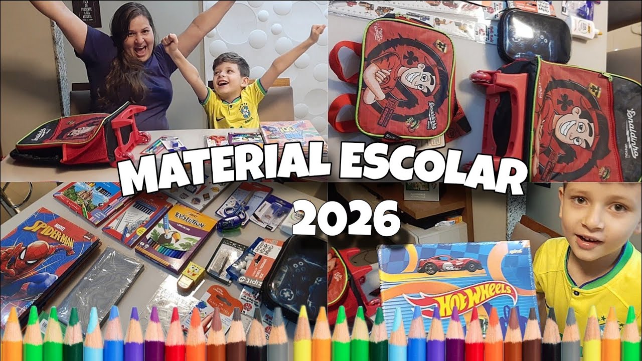 Volta às Aulas 2026 📒 | Material Escolar do Meu Filho / Kelly Simões
