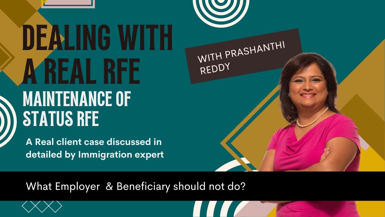 Right way to respond to a Maintenance of Status H-1B RFE: Know from Immigration expert