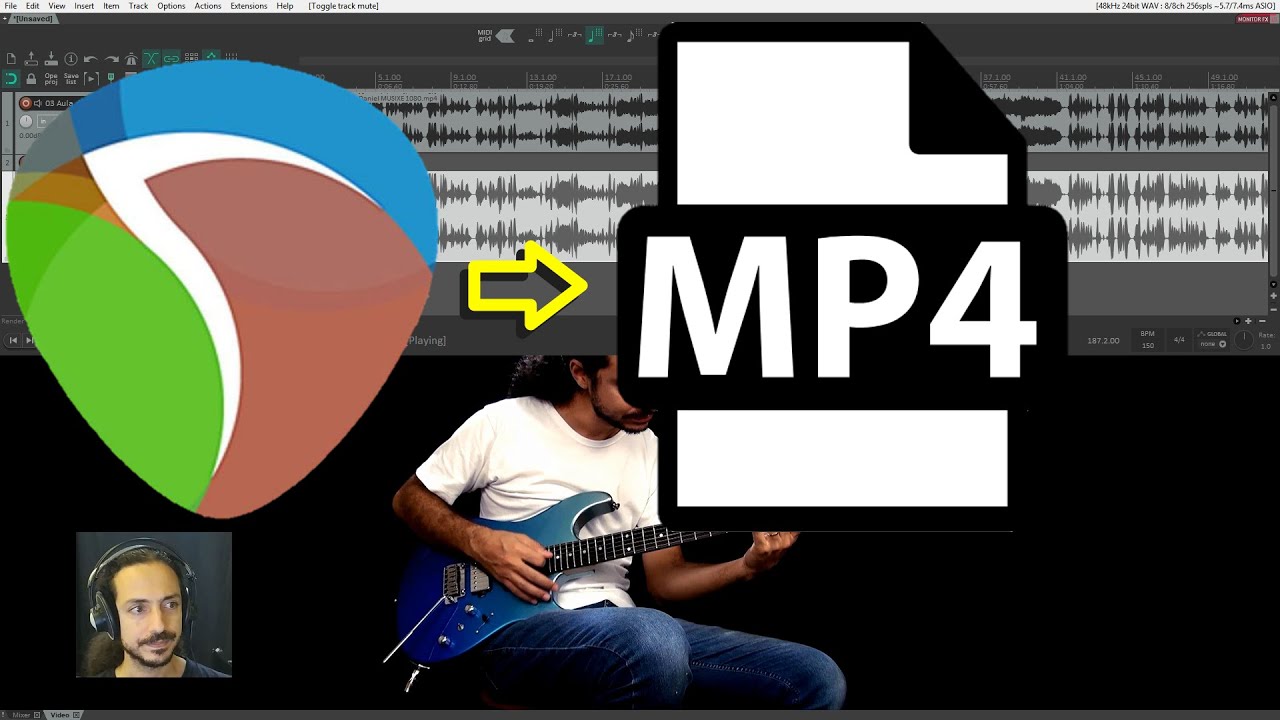 Exportando Video no Reaper