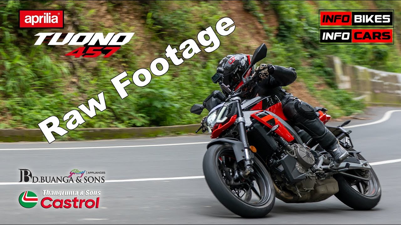Aprilia Tuono 457 Raw Footage
