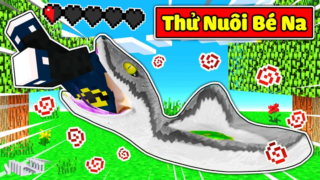 JAYGRAY THỬ THÁCH NUÔI BÉ NA LÀM THÚ CƯNG TRONG MINECRAFT*CÙNG GIRL ENDER NUÔI RẮN ĐỘC VÀ CÁI KẾT 🐍