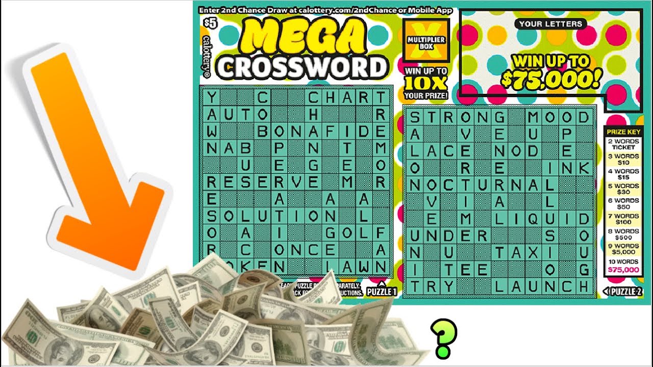 We Have Winners! $75,000 PRIZE MEGA CROSSWORD SCRATCH OFF TICKETS!