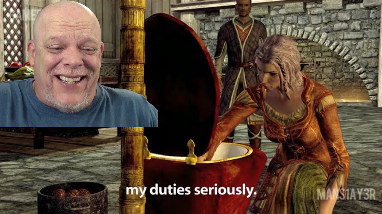 REACTION VIDEOS | "Gamerpoop: Skyrim #13" - Not Taking Duties Seriously