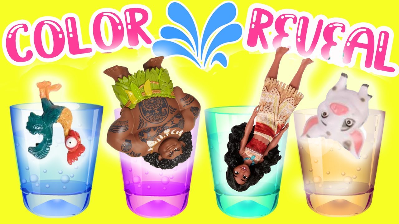 Moana 2 Movie DIY Color Changing Nail Polish Custom COMPILATION! Crafts for Kids
