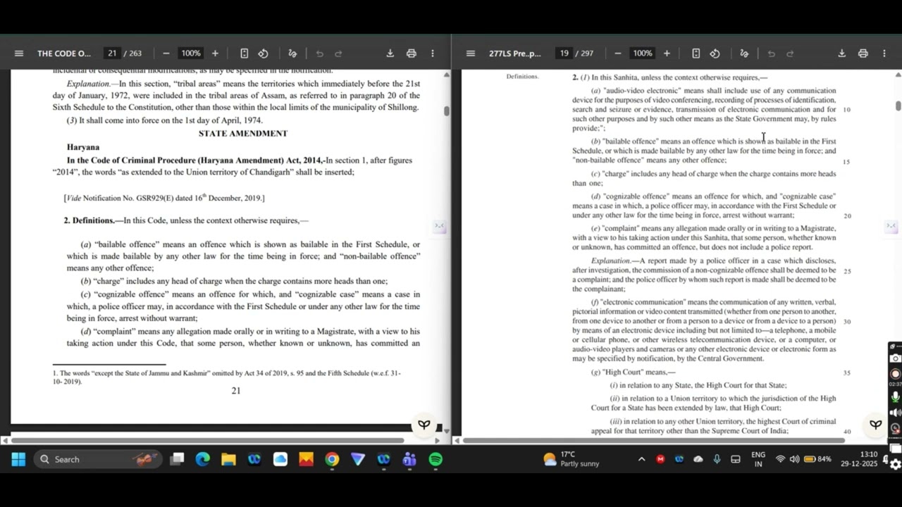 CrPC 1973 Section 2 vs BNSS  2023 Section 2 | What Changed in Criminal Procedure Law?