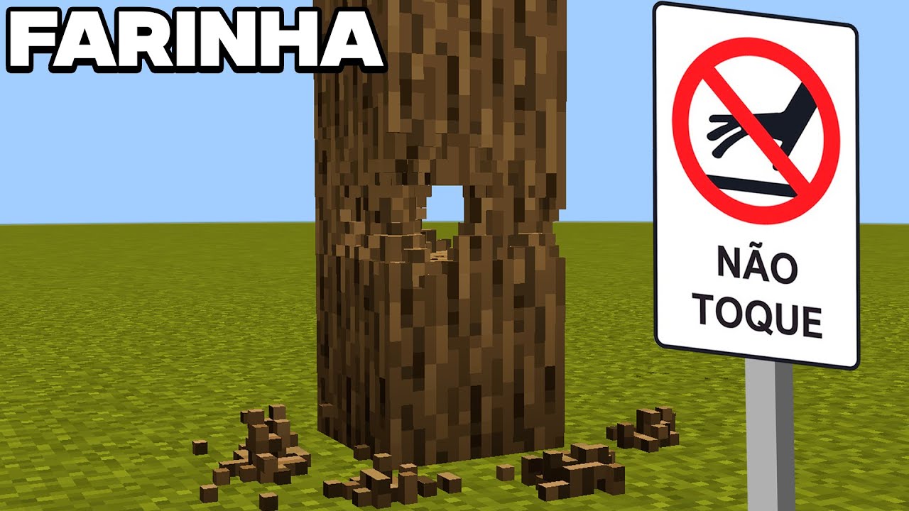 Minecraft é feito de FARINHA