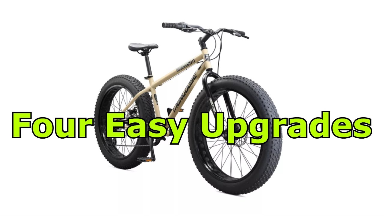 No Talk DIY: Mongoose Fat MTB Upgrades: 120mm Handlebars / Shimano Shifter / Brake Levers / Grips