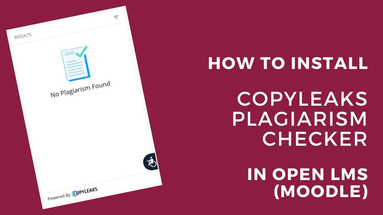 Copyleaks Plagiarism Checker - External Tool Instructions - Open LMS
