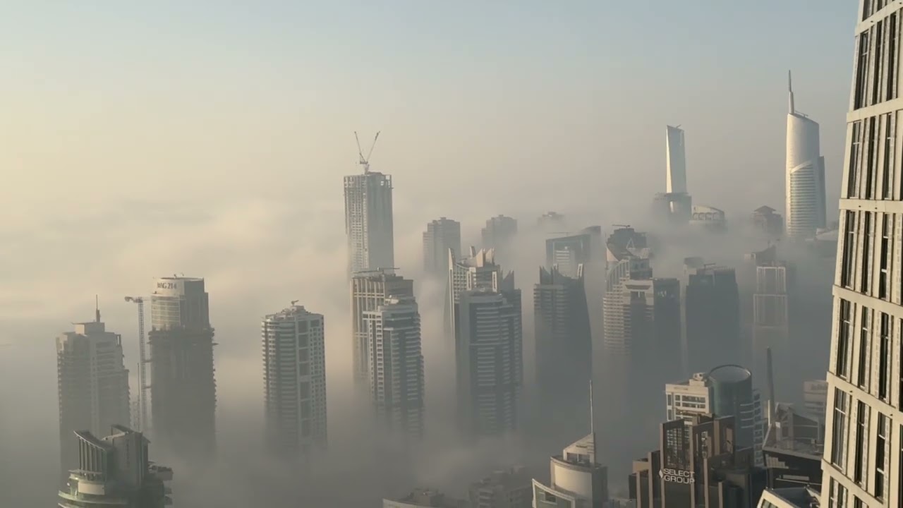 Magical Fog Covers Dubai Marina | Chilly Morning in Dubai – Feb 10, 2026