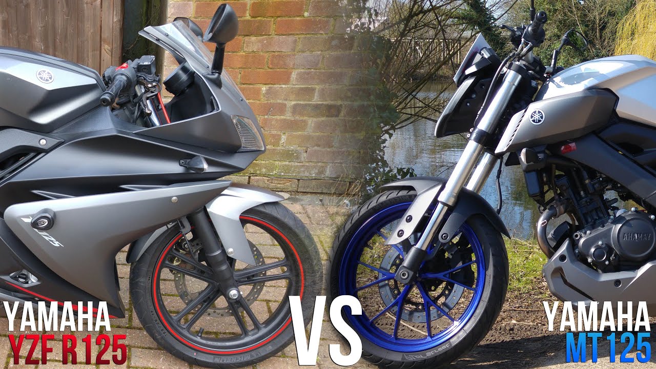 Yamaha YZF-R125 VS MT125 Review/Comparison